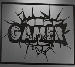 Ξύλινο διακοσμητικό τοίχου Gamer