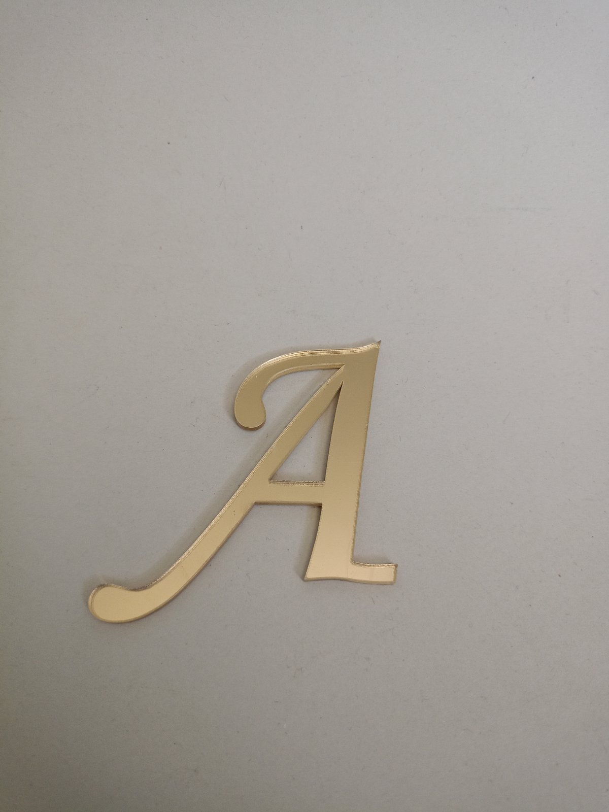 Μονόγραμμα plexiglass mirror χρυσό - Image 2