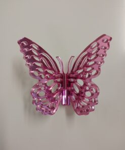 Πεταλούδα plexiglass 3d pink