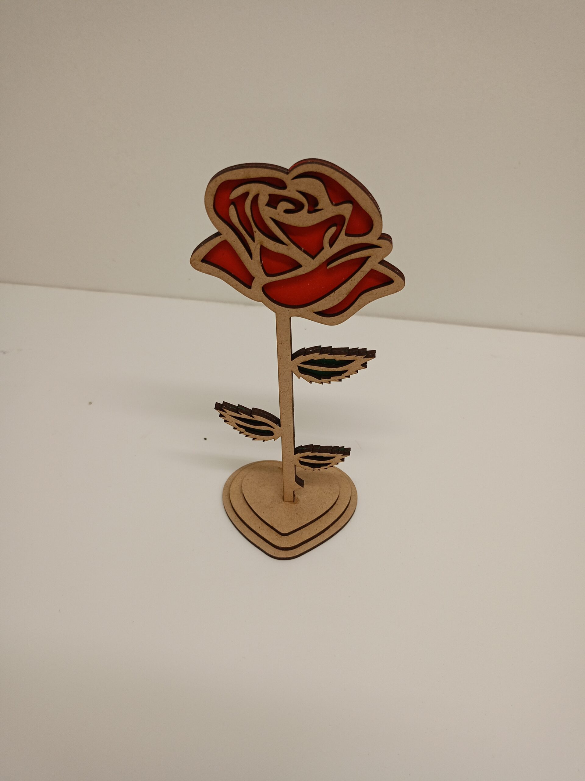 Ξύλινο διακοσμητικό τριαντάφυλλο