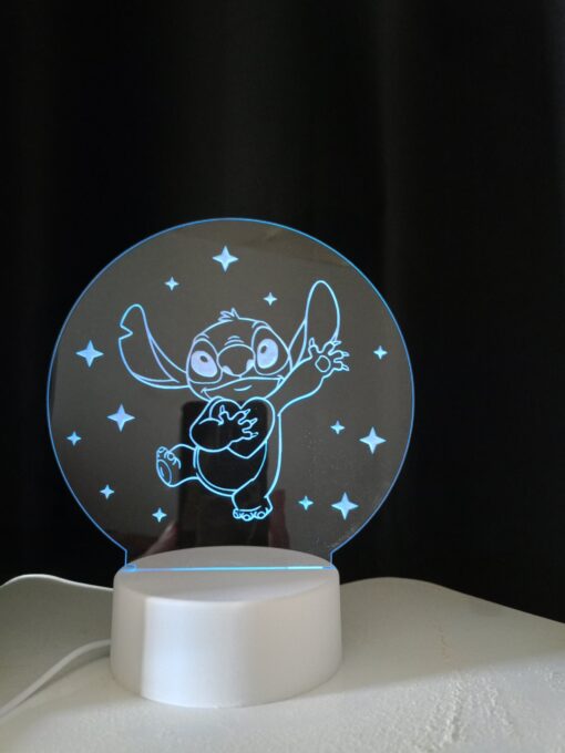 Φωτιστικό stitch led plexiglass