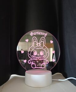 Φωτιστικό labubu led plexiglass